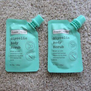 Frank Body Glycolic Body Scrub travel mini, lot of 2